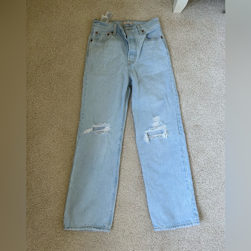 Levi’s ribcage straight ankle jeans